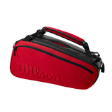 Wilson Clash v2 Super Tour 9 Pack Racquet Bag (Red/Black)