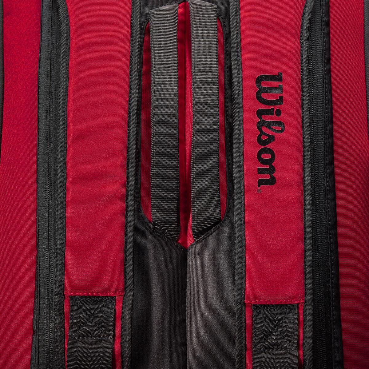 Wilson Clash v2 Super Tour 9 Pack Racquet Bag (Red/Black) - RacquetGuys.ca