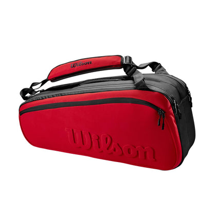 Wilson Clash v2 Super Tour 6 Pack Racquet Bag (Red/Black) - RacquetGuys.ca
