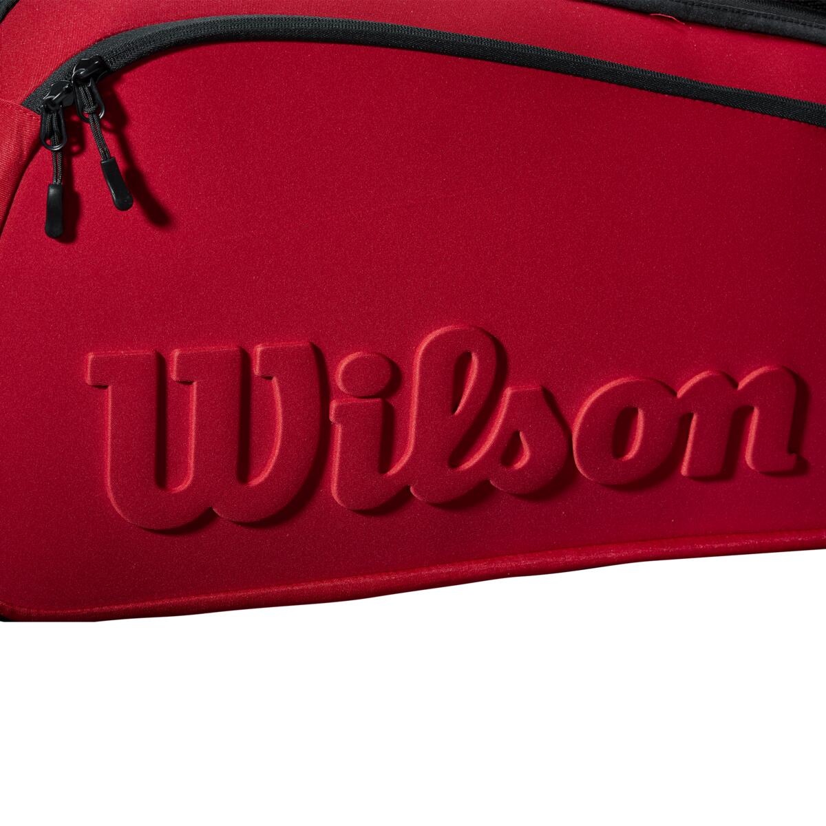 Wilson Clash v2 Super Tour 6 Pack Racquet Bag (Red/Black) - RacquetGuys.ca