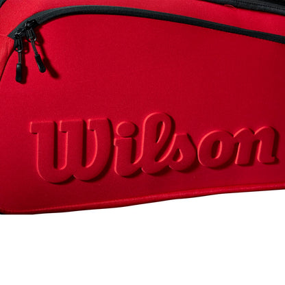 Wilson Clash v2 Super Tour 6 Pack Racquet Bag (Red/Black) - RacquetGuys.ca