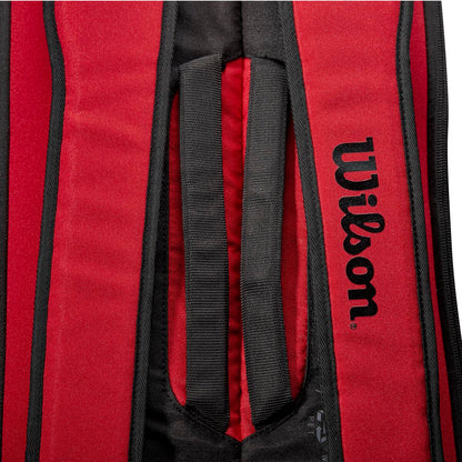 Wilson Clash v2 Super Tour 6 Pack Racquet Bag (Red/Black) - RacquetGuys.ca