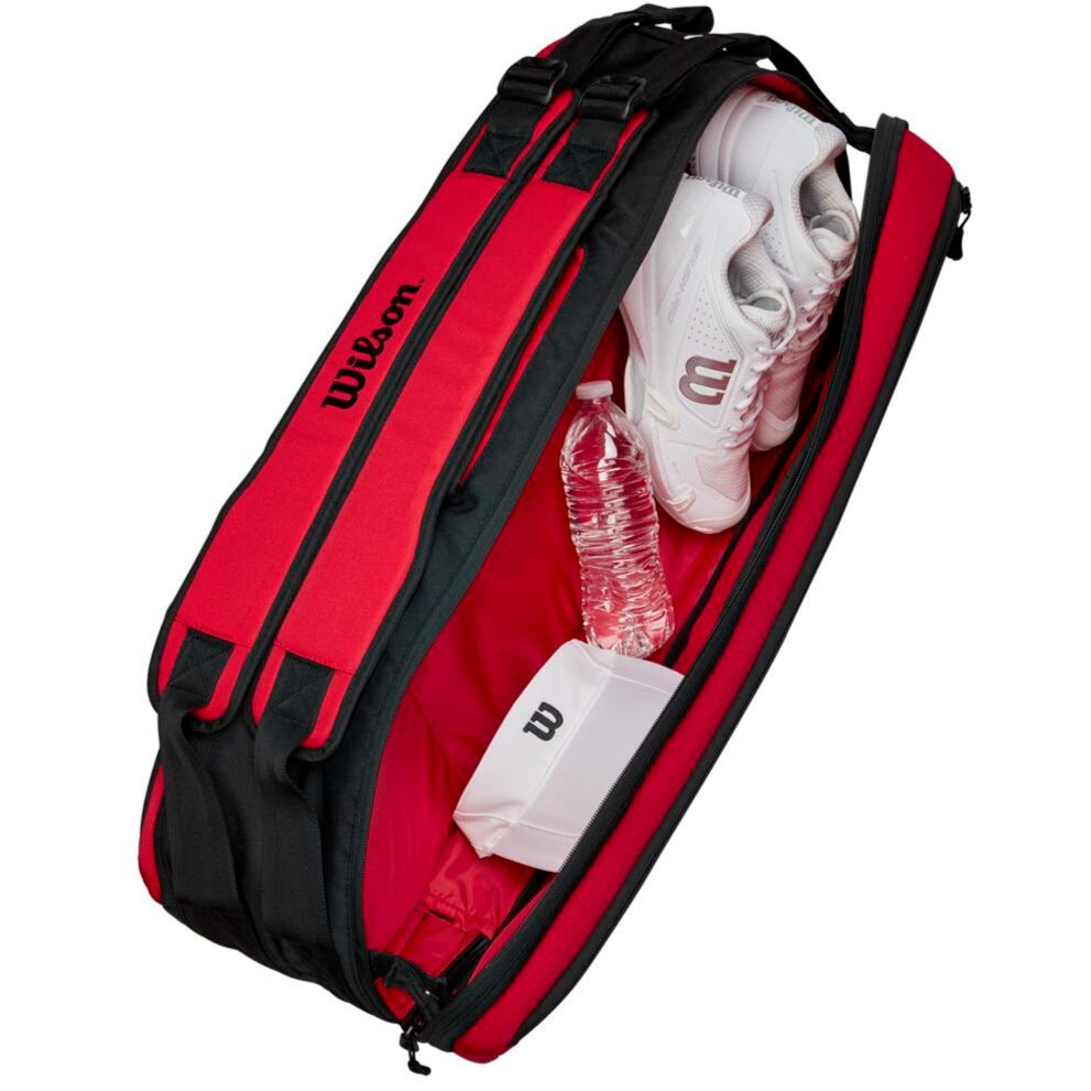 Wilson Clash V2 Super Tour Pack Racquet Bag (Red/Black
