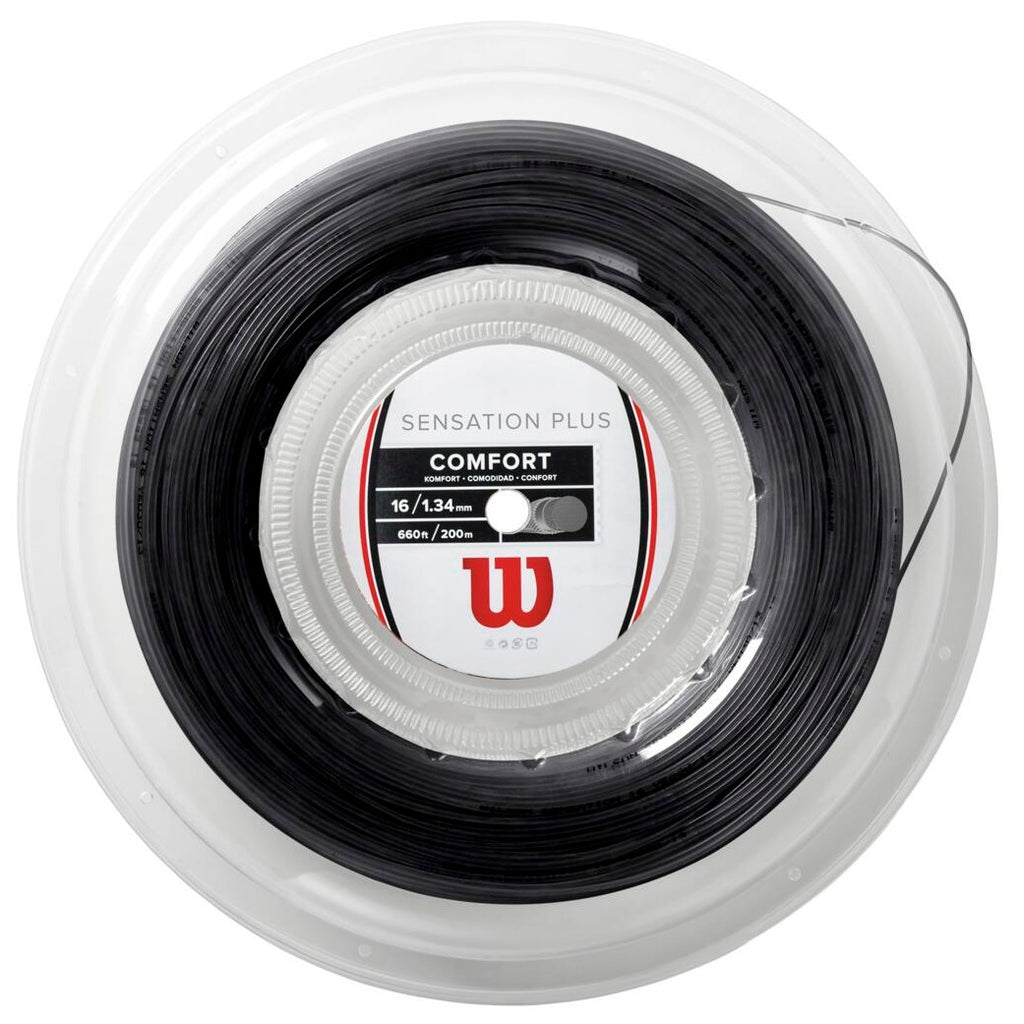 Wilson Sensation Plus 16 Tennis String Reel (Black)