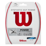 Wilson Synthetic Gut Power 16 Tennis String (Blue) - RacquetGuys.ca