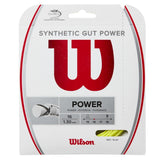 Wilson Synthetic Gut Power 16/1.30 Tennis String (Yellow)