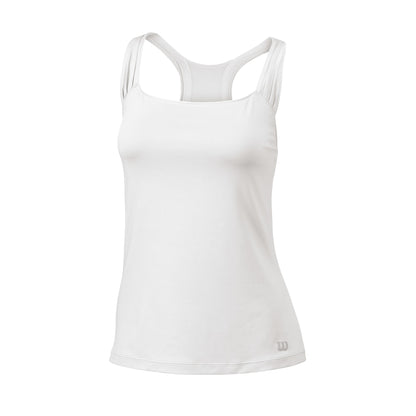 Wilson Womens Core Classic Tank Top (White) - RacquetGuys.ca