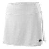 Wilson Womens Team 12.5" Skirt (White) - RacquetGuys.ca