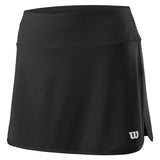 Wilson Womens Team 12.5" Skirt (Black) - RacquetGuys.ca