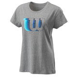 Wilson Women's Blur W Tech Tee (Grey) - RacquetGuys.ca