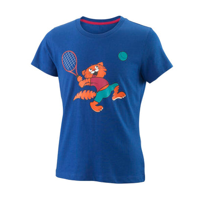 Wilson Girl's Tabby Tech Top (Blue) - RacquetGuys.ca