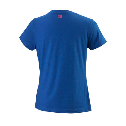 Wilson Girl's Tabby Tech Top (Blue) - RacquetGuys.ca