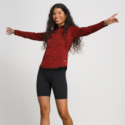 Wilson Women's Training Hooded Jacket (Red/Black) - RacquetGuys.ca