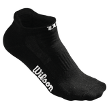 Wilson Women's No Show Sock 3PK OSFA (Black) - RacquetGuys.ca