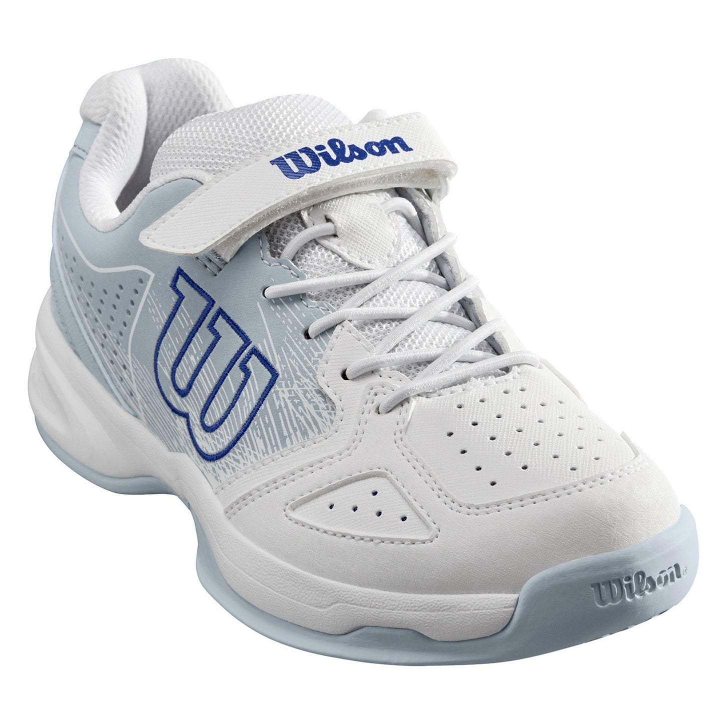 Wilson Stroke Junior Tennis Shoe (White/Blue) - RacquetGuys.ca