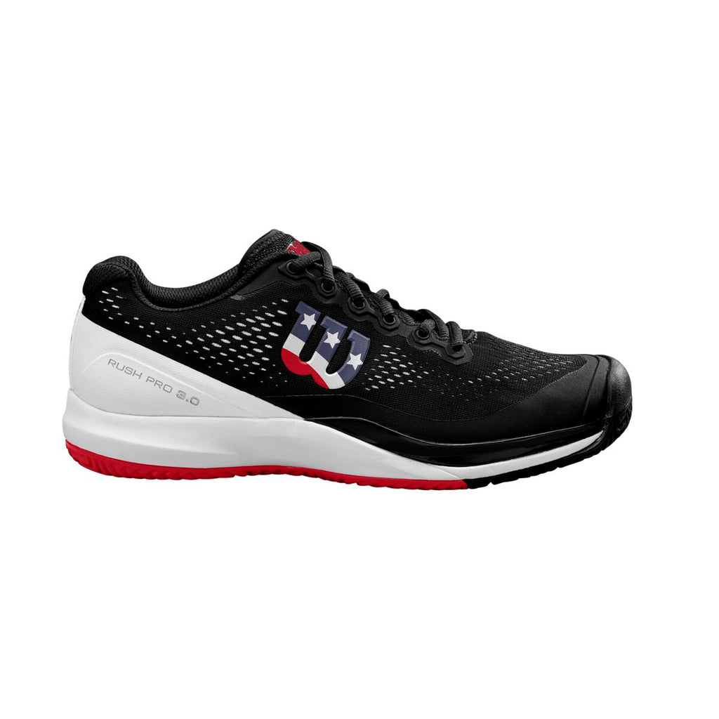 Wilson Rush Pro 2.5 Men's Pickleball Shoe (Black/White/Red) - RacquetGuys.ca