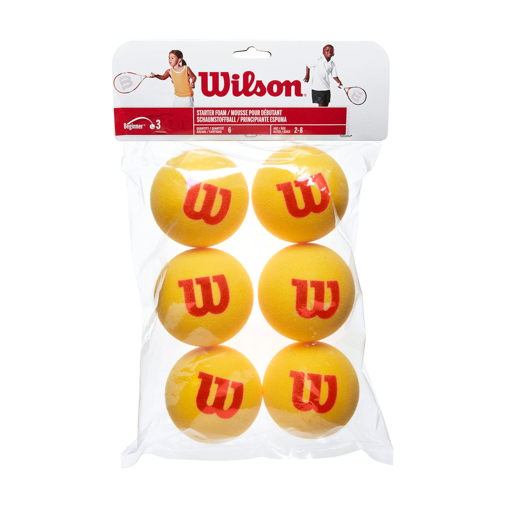 Wilson Starter Red Foam Junior Tennis Balls - 6 Ball Bag - RacquetGuys.ca