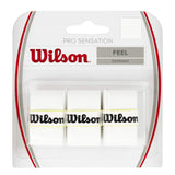 Wilson Pro Sensation Overgrip 3 Pack  (White) - RacquetGuys.ca