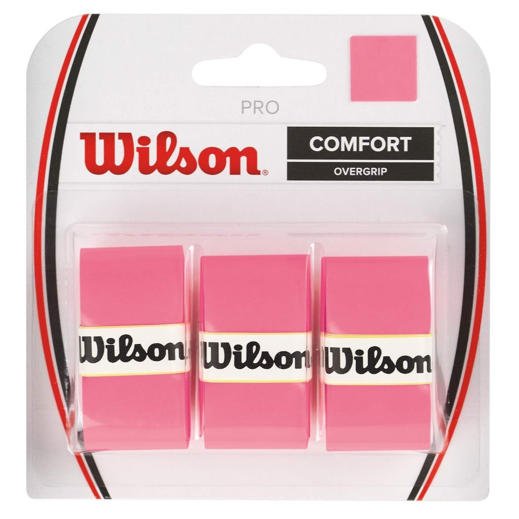 Wilson Pro Overgrip 3 Pack (Pink) - RacquetGuys.ca