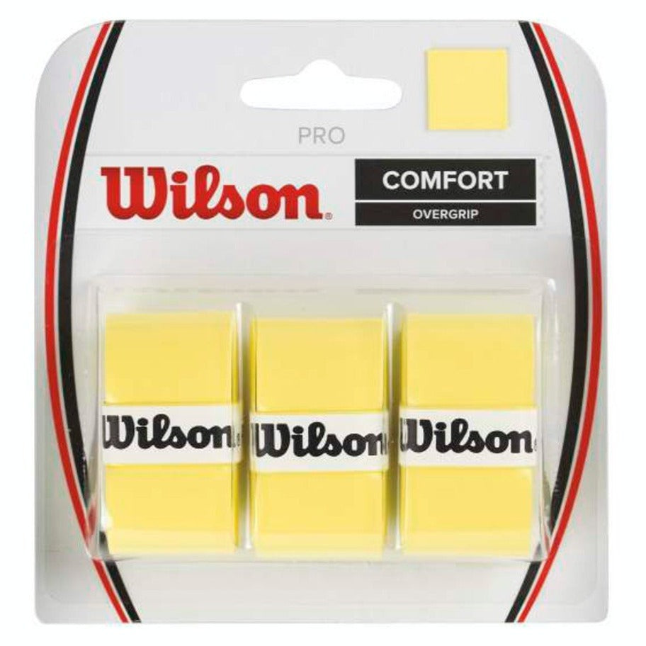 Wilson Pro Overgrip 3 Pack (Yellow) - RacquetGuys.ca
