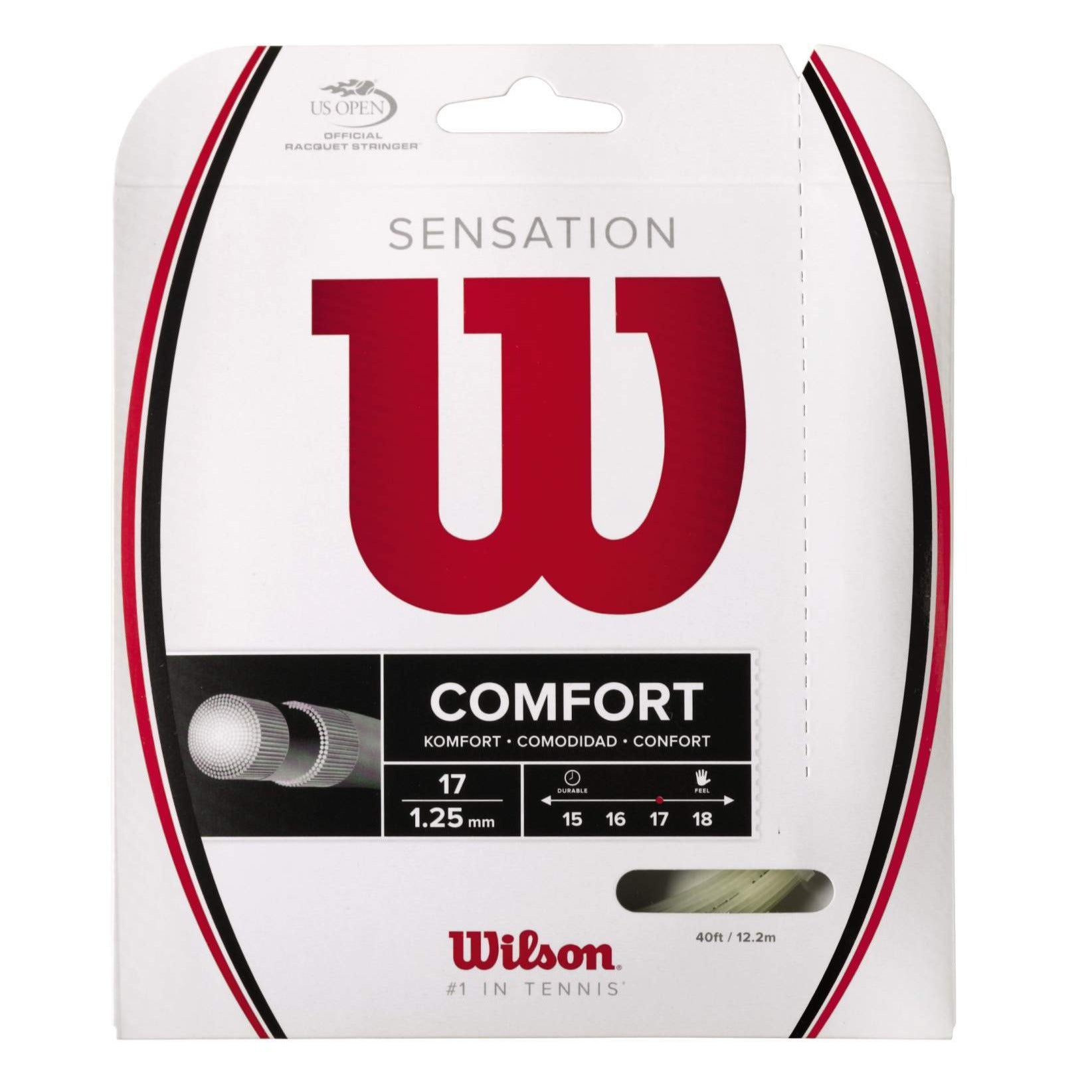 Wilson Sensation 17 Tennis String (Natural) - RacquetGuys.ca