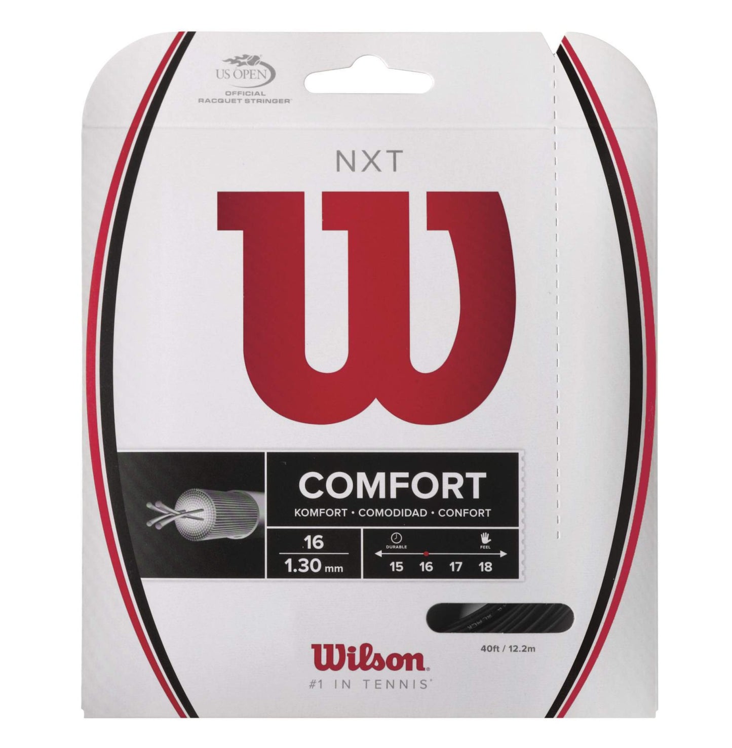 Wilson NXT 16 Tennis String (Black) - RacquetGuys.ca