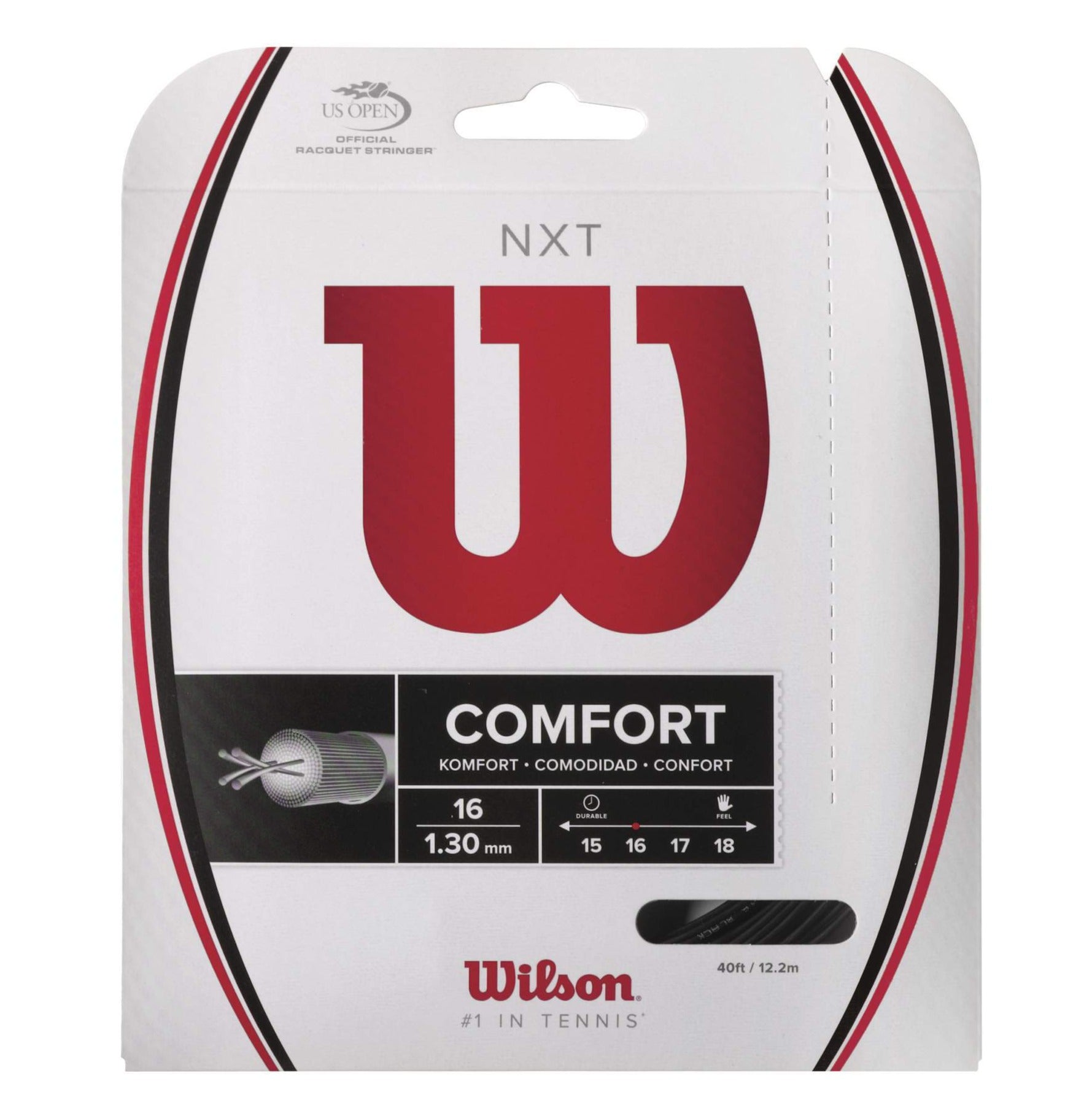 Wilson NXT 16 Tennis String (Black) - RacquetGuys.ca