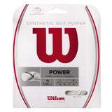 Wilson Synthetic Gut Power 16 Tennis String (White)