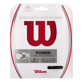 Wilson Synthetic Gut Power 16/1.30 Tennis String (Black)