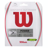 Wilson Synthetic Gut Power 16 Tennis String (Lime)