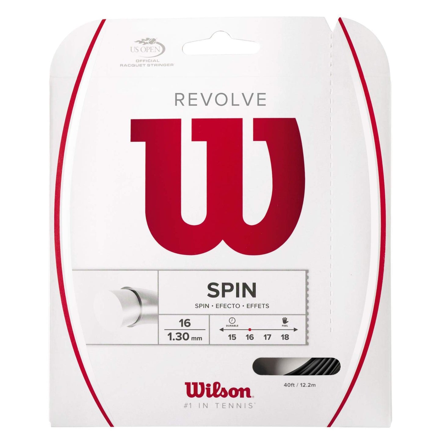 Wilson Revolve 16 Tennis String (Black) - RacquetGuys.ca