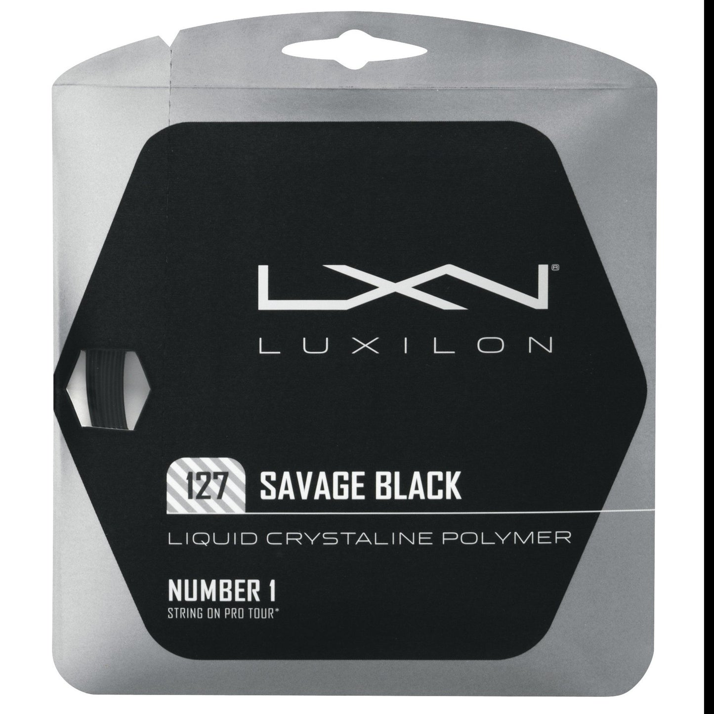 Luxilon Savage 16 Tennis String (Black) - RacquetGuys.ca
