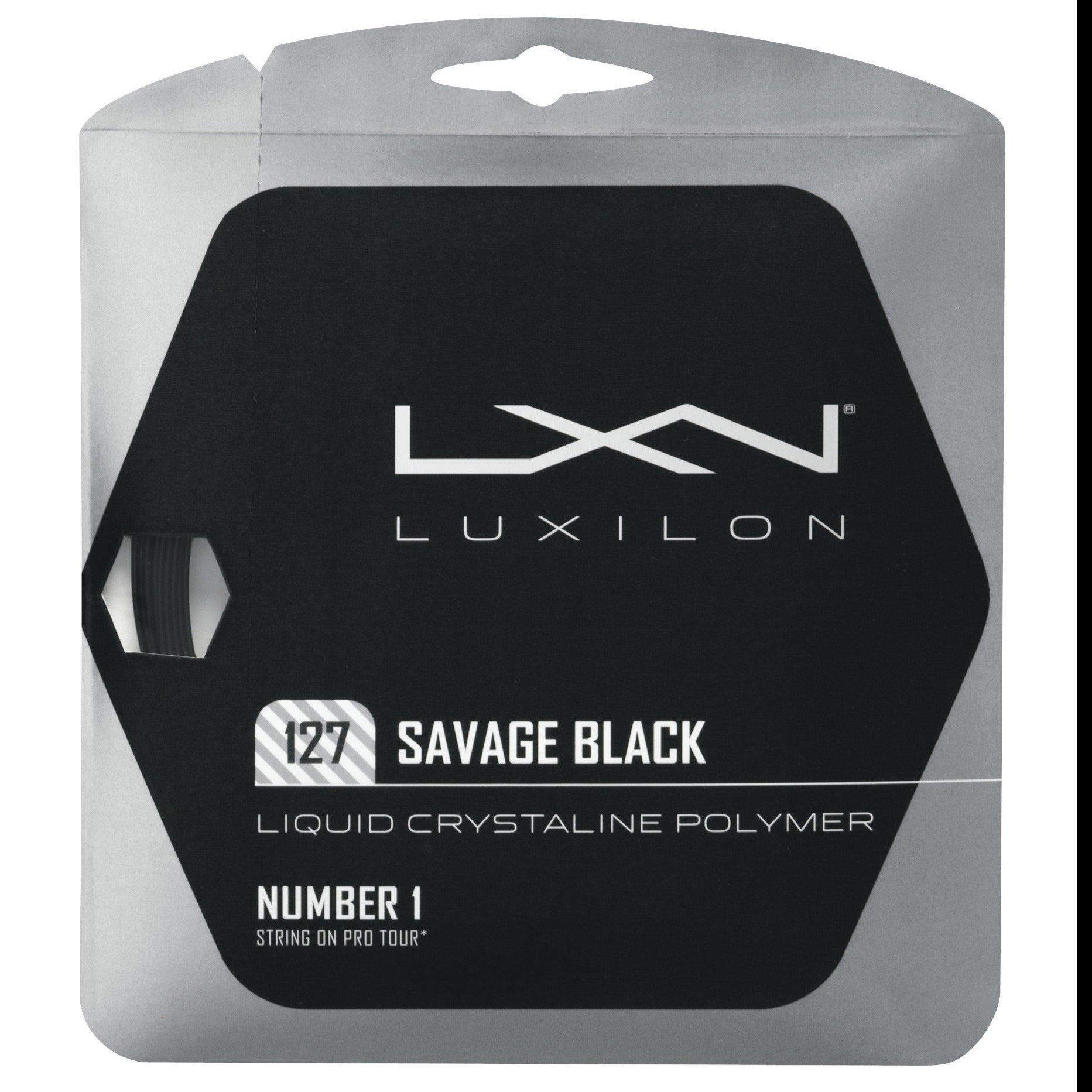 Luxilon Savage 16 Tennis String (Black) - RacquetGuys.ca