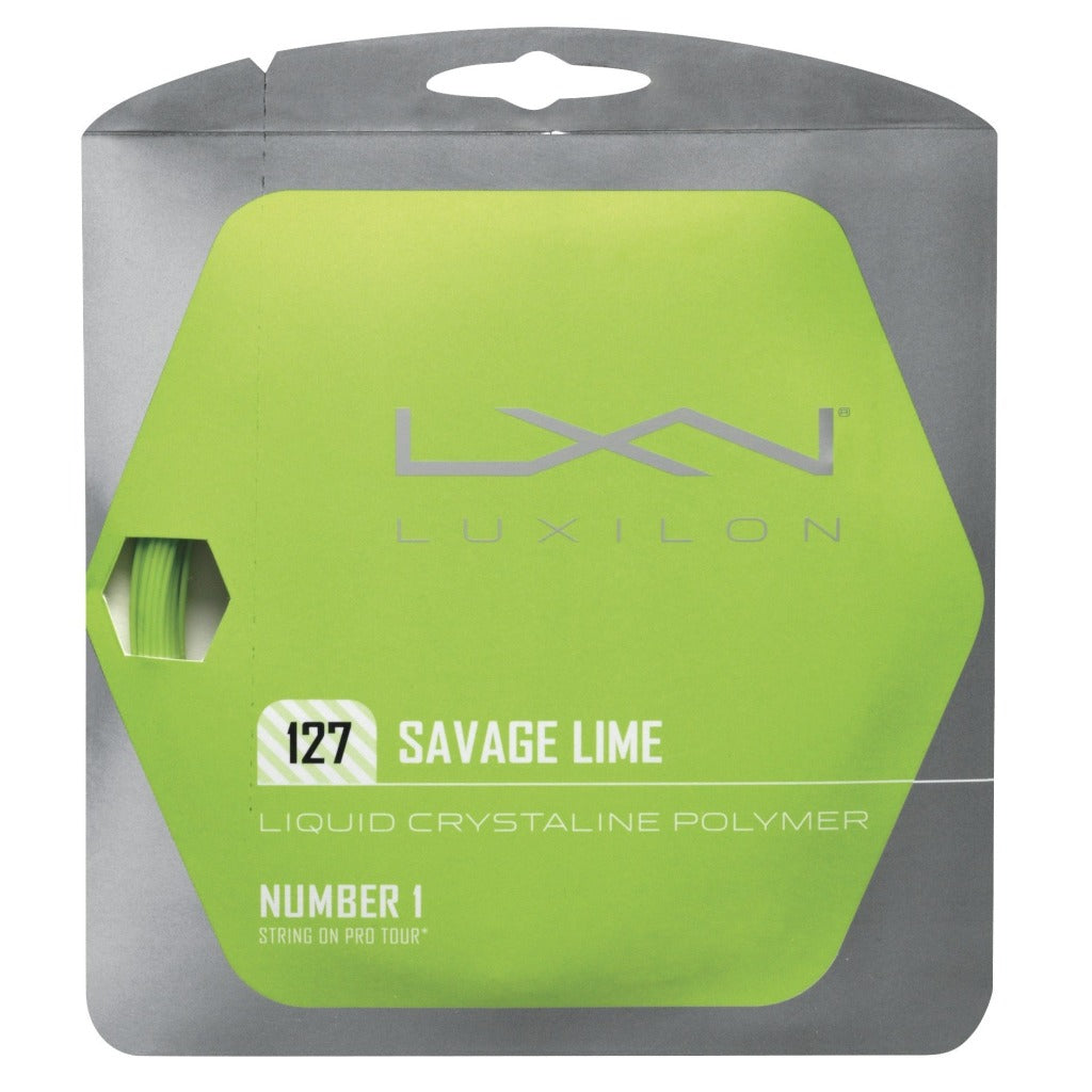 Luxilon Savage 16 Tennis String (Lime) - RacquetGuys.ca