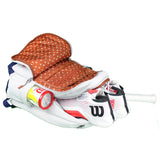 Wilson Premium Roland Garros Backpack Racquet Bag (Oyster Grey/Blue) - RacquetGuys.ca