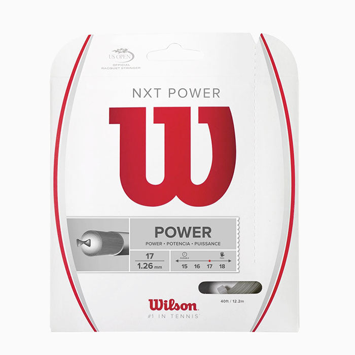 Wilson NXT Power 17 1.26 Tennis String Natural RacquetGuys.ca