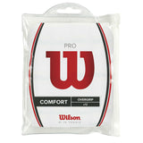 Wilson Pro Overgrip 12 Pack (White) - RacquetGuys.ca