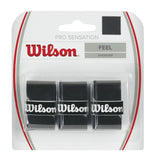 Wilson Pro Sensation Overgrip 3 Pack (Black) - RacquetGuys.ca