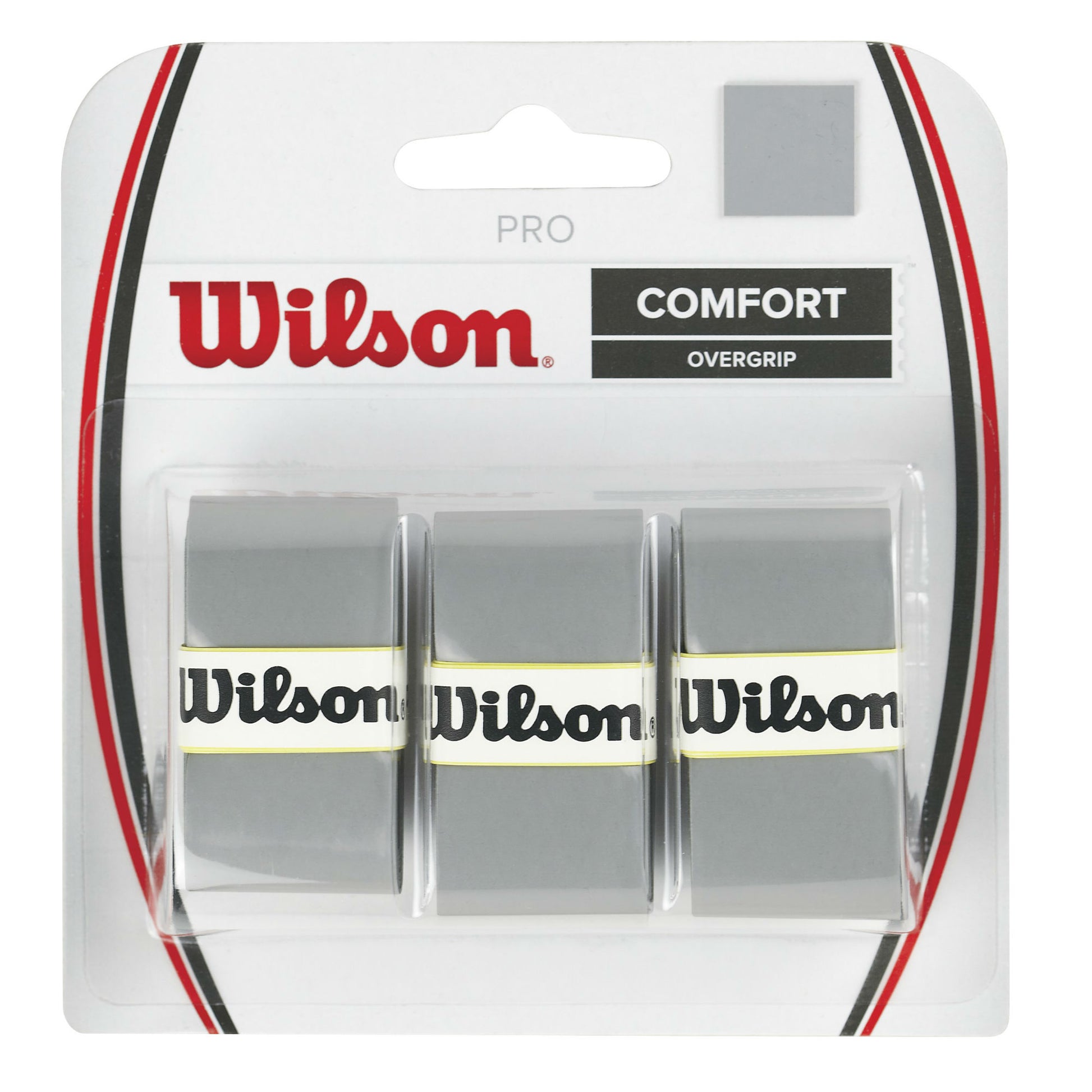 Wilson Pro Overgrip 3 Pack (Grey) - RacquetGuys.ca