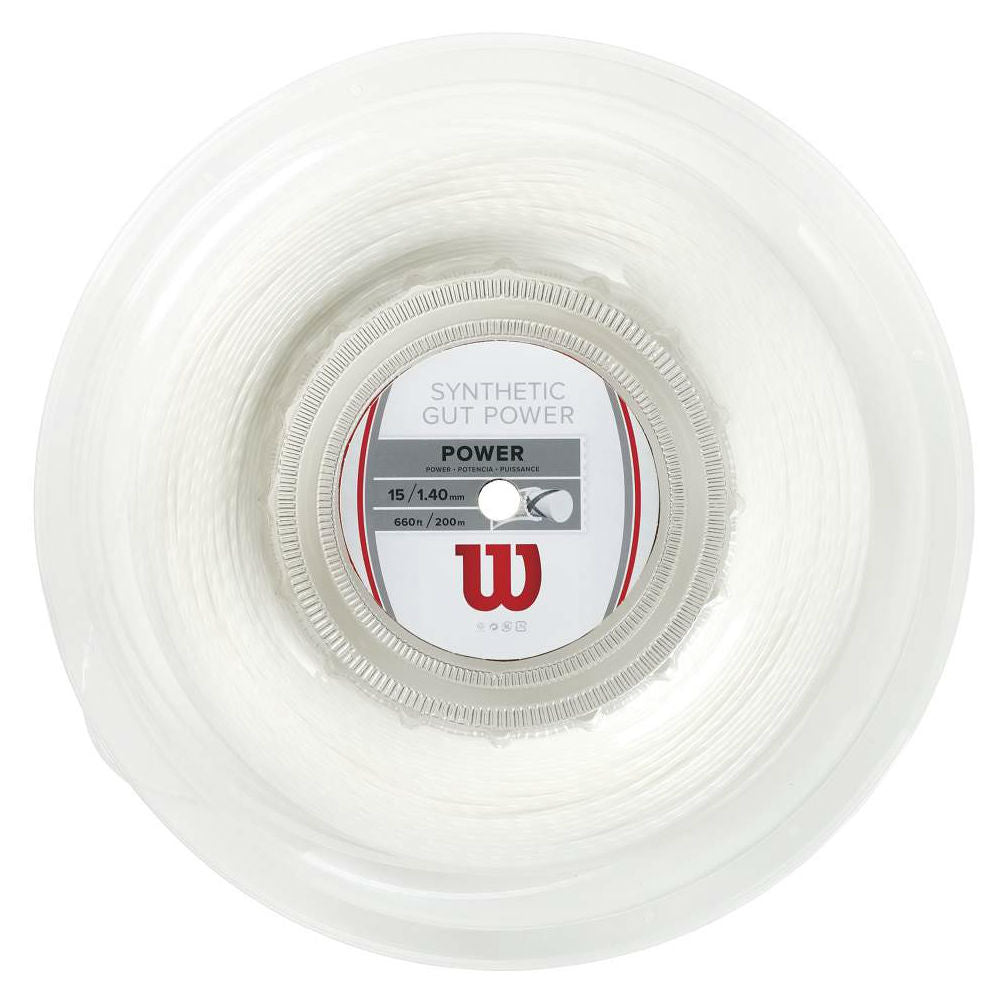 Wilson Synthetic Gut Power String Reel White 16