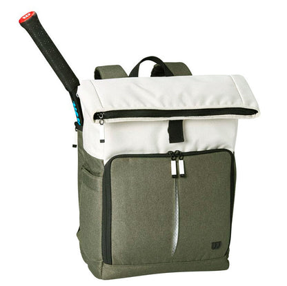 Wilson Women's Backpack Racquet Bag (Cream/Black/Forest) - RacquetGuys.ca