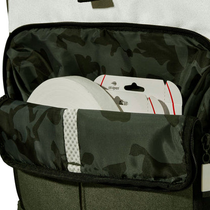 Wilson Women's Backpack Racquet Bag (Cream/Black/Forest) - RacquetGuys.ca