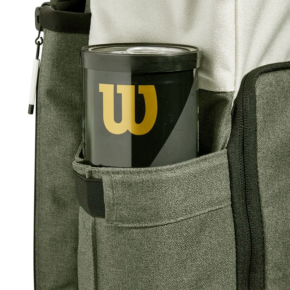 Wilson Women's Backpack Racquet Bag (Cream/Black/Forest) - RacquetGuys.ca