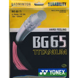 Yonex BG 65Ti Badminton String (Pink) - RacquetGuys.ca