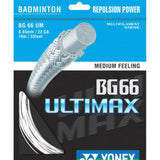 Yonex BG 66 Ultimax Badminton String (White) - RacquetGuys.ca