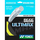 Yonex BG 66 Ultimax Badminton String (Yellow) - RacquetGuys.ca