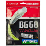 Yonex BG 68Ti Badminton String (Yellow) - RacquetGuys.ca