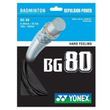 Yonex BG 80 Badminton String (Black) - RacquetGuys.ca