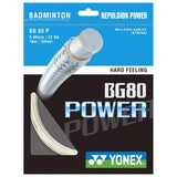 Yonex BG 80 Power Badminton String (White) - RacquetGuys.ca