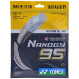 Yonex Nanogy BG 95 Badminton String (Silver) - RacquetGuys.ca
